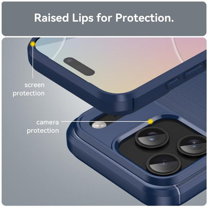 Brushed Texture Carbon Fiber TPU Phone Case, For iPhone 18 Pro / 17 Pro, For iPhone 18 Pro Max / 17 Pro Max, For iPhone 17e / 16e, For iPhone 17, For iPhone Air, For iPhone 16 Pro Max, For iPhone 16 Pro, For iPhone 16 Plus