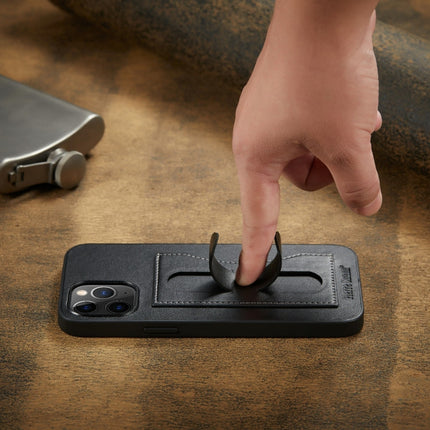 Fierre Shann Full Coverage Protective Leather Case with Holder & Card Slot, For iPhone 12 mini, For iPhone 12 / 12 Pro, For iPhone 12 Pro Max, For Galaxy Note20 Ultra