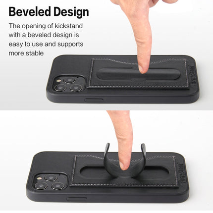 Fierre Shann Full Coverage Protective Leather Case with Holder & Card Slot, For iPhone 12 mini, For iPhone 12 / 12 Pro, For iPhone 12 Pro Max, For Galaxy Note20 Ultra