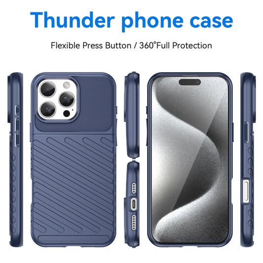 Thunderbolt Shockproof Soft TPU Phone Case, For iPhone 16 Pro Max, For iPhone 16 Plus, For iPhone 16, iPhone 16e