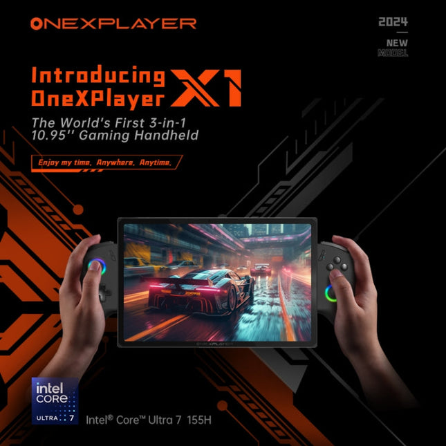 ONE-NETBOOK OneXPlayer X1 10.95 inch Handheld Game Console, Windows 11 AMD Ryzen 7 8840U, 32GB+1TB, 32GB+2TB, 64GB+4TB