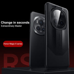 SULADA Splicing Plain Leather PC Shockproof Phone Case, For Honor Magic6 Pro, For Honor Magic6