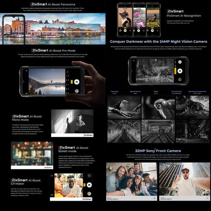 HOTWAV Cyber 15, IP68/IP69K Rugged Phone, 6280mAh, 6.6 inch Android 13 MediaTek MT6789 Helio G99 Octa Core, Network: 4G, NFC, OTG