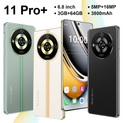 ZKV6 / 11 Pro+, 6.8 inch Screen, Face Identification, Android 10.0 MTK6737 Quad Core, Network: 4G, OTG, Dual SIM, 3GB+64GB
