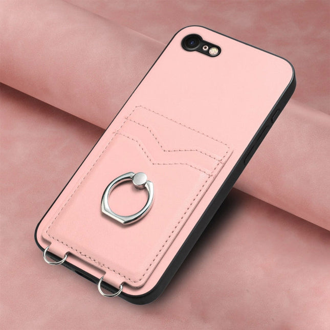 R20 Ring Card Holder Phone Case, For iPhone SE 2022 / SE 2020 / 8, For iPhone 13 Pro Max, For iPhone 13 Pro, For iPhone 13