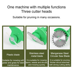 36V Portable Rechargeable Electric Lawn Mower Weeder