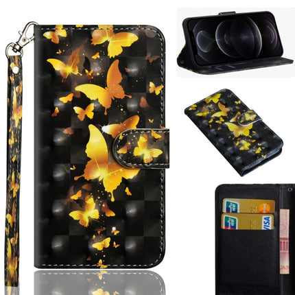 3D Painting Pattern Horizontal Flip TPU + PU Leather Case with Holder & Card Slots & Wallet, For iPhone 12 mini, For iPhone 12 / 12 Pro
