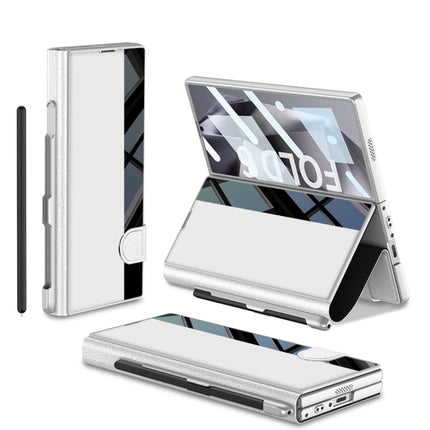 GKK Integrated Full Coverage Flip Phone Case with Pen Slot, Not Included Pen, For Galaxy Z Fold8 Ultra 5G, For Samsung Galaxy Z Fold7 5G, For Samsung Galaxy Z Fold6