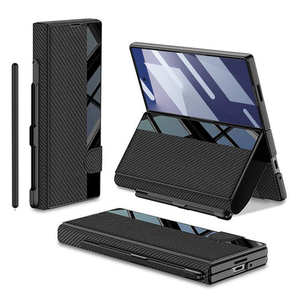 GKK Integrated Full Coverage Flip Phone Case with Pen Slot, Not Included Pen, For Galaxy Z Fold8 Ultra 5G, For Samsung Galaxy Z Fold7 5G, For Samsung Galaxy Z Fold6