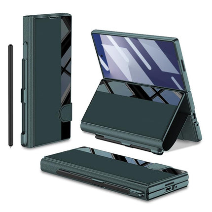 GKK Integrated Full Coverage Flip Phone Case with Pen Slot, Not Included Pen, For Galaxy Z Fold8 Ultra 5G, For Samsung Galaxy Z Fold7 5G, For Samsung Galaxy Z Fold6