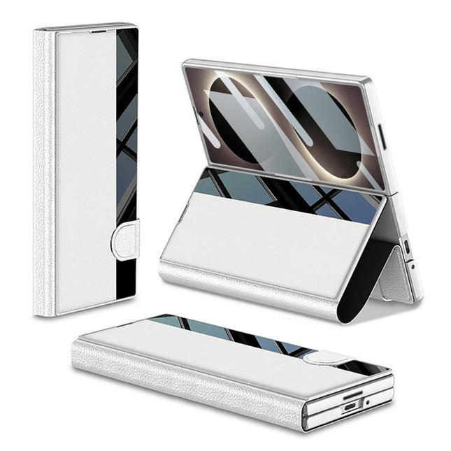 GKK Integrated Full Coverage Flip Phone Case with Pen Slot, Not Included Pen, For Galaxy Z Fold8 Ultra 5G, For Samsung Galaxy Z Fold7 5G, For Samsung Galaxy Z Fold6