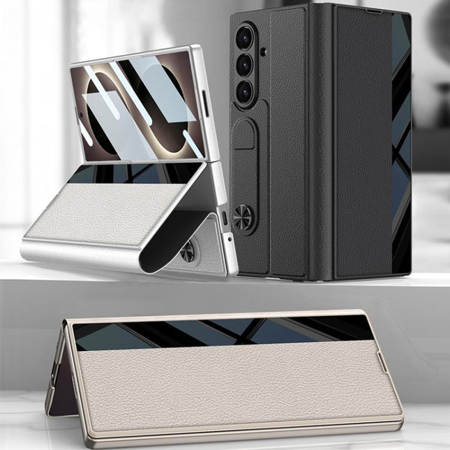 GKK Integrated Full Coverage Flip Phone Case with Pen Slot, Not Included Pen, For Galaxy Z Fold8 Ultra 5G, For Samsung Galaxy Z Fold7 5G, For Samsung Galaxy Z Fold6