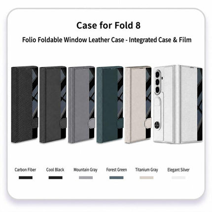 GKK Integrated Full Coverage Flip Phone Case with Pen Slot, Not Included Pen, For Galaxy Z Fold8 Ultra 5G, For Samsung Galaxy Z Fold7 5G, For Samsung Galaxy Z Fold6