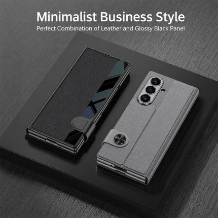 GKK Integrated Full Coverage Flip Phone Case with Pen Slot, Not Included Pen, For Galaxy Z Fold8 Ultra 5G, For Samsung Galaxy Z Fold7 5G, For Samsung Galaxy Z Fold6