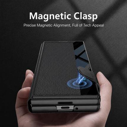 GKK Integrated Full Coverage Flip Phone Case with Pen Slot, Not Included Pen, For Galaxy Z Fold8 Ultra 5G, For Samsung Galaxy Z Fold7 5G, For Samsung Galaxy Z Fold6