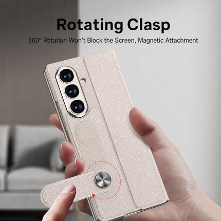 GKK Integrated Full Coverage Flip Phone Case with Pen Slot, Not Included Pen, For Galaxy Z Fold8 Ultra 5G, For Samsung Galaxy Z Fold7 5G, For Samsung Galaxy Z Fold6