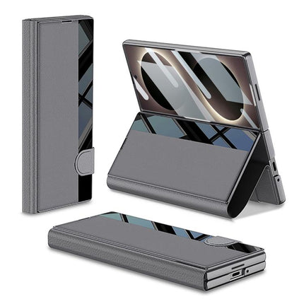 GKK Integrated Full Coverage Flip Phone Case with Pen Slot, Not Included Pen, For Galaxy Z Fold8 Ultra 5G, For Samsung Galaxy Z Fold7 5G, For Samsung Galaxy Z Fold6