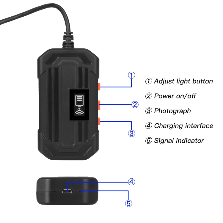 F240 3.9mm HD 1080P IP67 Waterproof WiFi Direct Connection Digital Endoscope