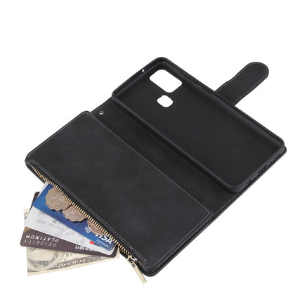 Multifunctional Retro Frosted Horizontal Flip Leather Case with Card Slot & Holder & Zipper Wallet & Photo Frame & Lanyard, For Samsung Galaxy A21s, For Samsung Galaxy Note20 Ultra, For Samsung Galaxy Note20