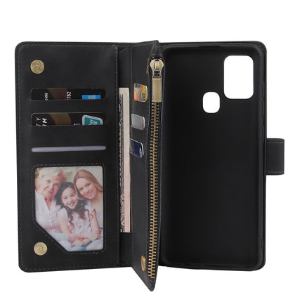 Multifunctional Retro Frosted Horizontal Flip Leather Case with Card Slot & Holder & Zipper Wallet & Photo Frame & Lanyard, For Samsung Galaxy A21s, For Samsung Galaxy Note20 Ultra, For Samsung Galaxy Note20