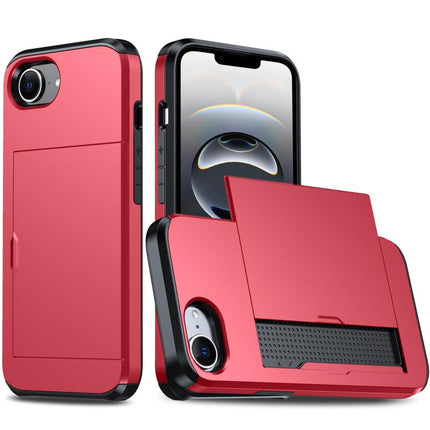 Shockproof Armor Phone Case with Card Slot, For iPhone 18 Pro Max, For iPhone 17e / 16e