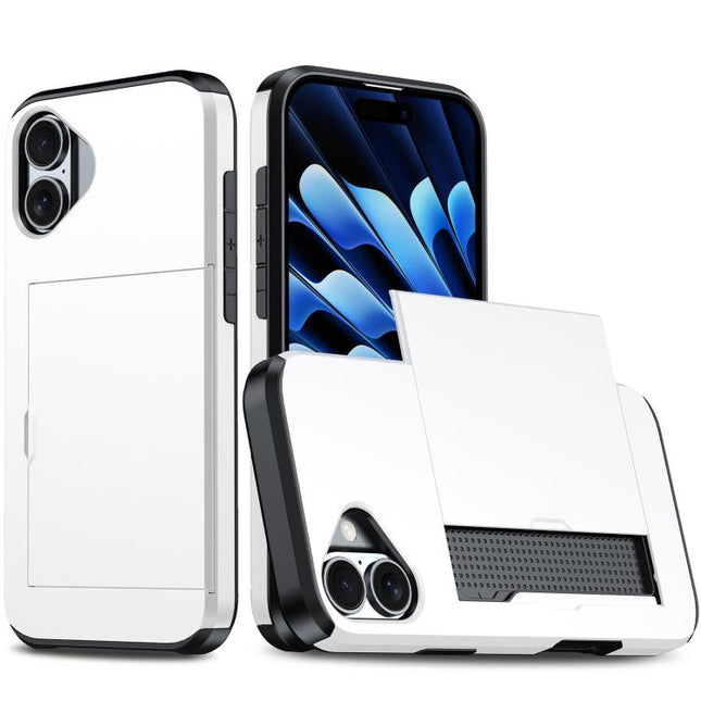 Shockproof Armor Phone Case with Card Slot, For iPhone 17, For iPhone Air