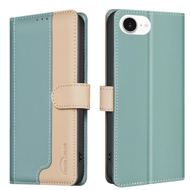 Color Matching RFID Anti-theft Leather Phone Case, For iPhone 17e / 16e, For iPhone 17 Pro Max, For iPhone 17 Pro, For iPhone 17