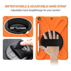 Shockproof Colorful Silicone + PC Protective Case with Holder & Shoulder Strap & Hand Strap & Pen Slot