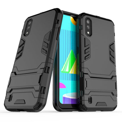 PC + TPU Shockproof Protective Case with Invisible Holder, For iPhone 12 / 12 Pro, For iPhone 12 mini, For OPPO Realme C11, For Vivo X50 Pro+, For Samsung Galaxy M01