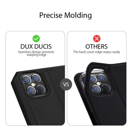 DUX DUCIS Skin X Series PU + TPU Horizontal Flip Leather Case with Holder & Card Slots, For iPhone 12 Pro Max
