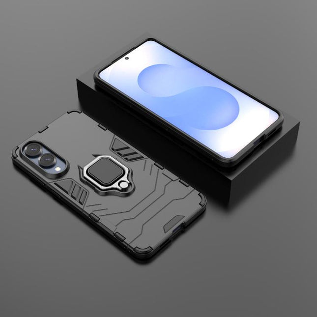 PC + TPU Shockproof Protective Phone Case with Magnetic Ring Holder, For Samsung Galaxy S25 Edge 5G, For Samsung Galaxy S25 5G, For Samsung Galaxy S25+ 5G, For Samsung Galaxy S25 Ultra 5G, For Samsung Galaxy S24 FE 5G