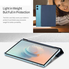 Anti-slip Texture Smart Tablet Leather Folio Case