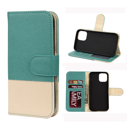 Splicing Color Horizontal Flip Leather Case with Holder & Photo Frame & Card Slots & Wallet, For iPhone 12 mini, For iPhone 12 / 12 Pro