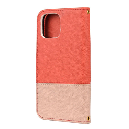 Splicing Color Horizontal Flip Leather Case with Holder & Photo Frame & Card Slots & Wallet, For iPhone 12 Pro Max