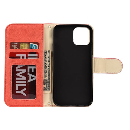 Splicing Color Horizontal Flip Leather Case with Holder & Photo Frame & Card Slots & Wallet, For iPhone 12 Pro Max