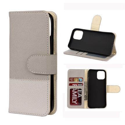 Splicing Color Horizontal Flip Leather Case with Holder & Photo Frame & Card Slots & Wallet, For iPhone 12 Pro Max
