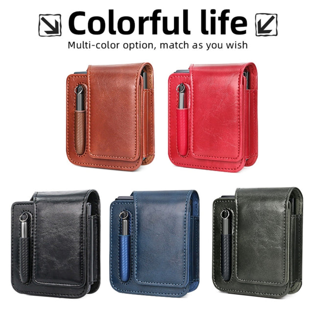 VIETAO Retro Thinking Series PU Shockproof Phone Bag, Without Pen, For Samsung Galaxy Z Flip 3 / 4 / 5 / 6, For Samsung Galaxy Z Fold 3 / 4 / 5 / 6