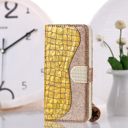 Laser Glitter Powder Matching Crocodile Texture Horizontal Flip Leather Case with Card Slots & Holder & Wallet, For iPhone 12 mini, For iPhone 12 Pro Max, For Samsung Galaxy Note20, For Samsung Galaxy Note20 Ultra, For Samsung Galaxy A21s