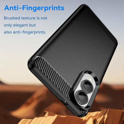 Carbon Fiber Brushed Texture TPU Phone Case, For Samsung Galaxy S24 FE 5G