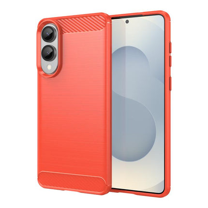 Carbon Fiber Brushed Texture TPU Phone Case, For Samsung Galaxy S24 FE 5G