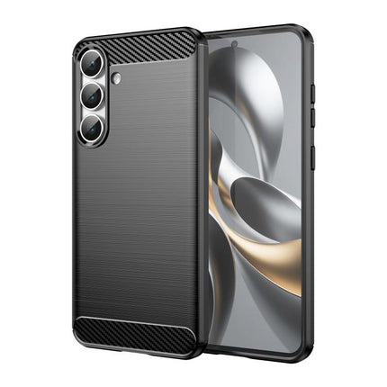 Carbon Fiber Brushed Texture TPU Phone Case, For Samsung Galaxy S26+ 5G, For Samsung Galaxy S26 Edge 5G, For Samsung Galaxy S26 Ultra 5G, For Samsung Galaxy S25 FE 5G, For Samsung Galaxy S25 Edge 5G, For Samsung Galaxy S25 5G, For Samsung Galaxy S25+ 5...