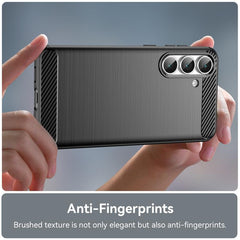 Carbon Fiber Brushed Texture TPU Phone Case, For Samsung Galaxy S25 FE 5G, For Samsung Galaxy S25 Edge 5G, For Samsung Galaxy S25 5G, For Samsung Galaxy S25+ 5G, For Samsung Galaxy S25 Ultra 5G, For Samsung Galaxy S24 FE 5G