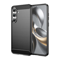 Carbon Fiber Brushed Texture TPU Phone Case, For Samsung Galaxy S25 FE 5G, For Samsung Galaxy S25 Edge 5G, For Samsung Galaxy S25 5G, For Samsung Galaxy S25+ 5G, For Samsung Galaxy S25 Ultra 5G, For Samsung Galaxy S24 FE 5G