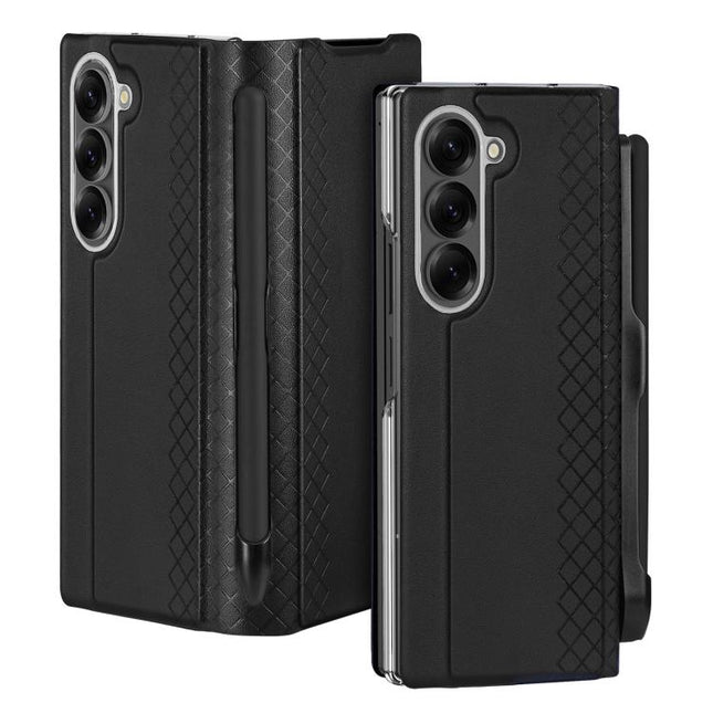 DUX DUCIS Bril Series PU + TPU Phone Case with Pen Slot, For Samsung Galaxy Z Fold7 5G, For Samsung Galaxy Z Fold Special