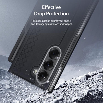 DUX DUCIS Bril Series PU + TPU Phone Case with Pen Slot, For Samsung Galaxy Z Fold7 5G, For Samsung Galaxy Z Fold Special