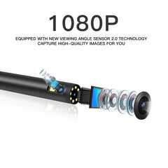 F280 1080P IP68 Waterproof Dual Camera WiFi Digital Endoscope, 1m Snake Tube, 3m Snake Tube, 5m Snake Tube