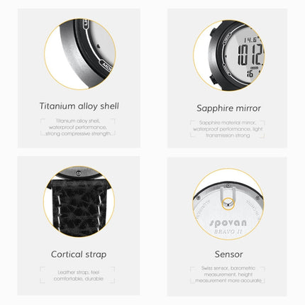 SPOVAN Bravo II Multifunctional Outdoor Sports Compass Watch, Bravo II