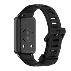 MIJOBS Flat Hole Breathable TPU Watch Band, For Honor Band 10 / 9