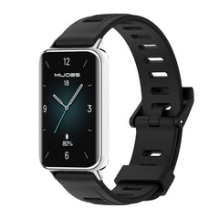 MIJOBS Flat Hole Breathable TPU Watch Band, For Honor Band 10 / 9