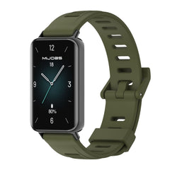 MIJOBS Flat Hole Breathable TPU Watch Band, For Honor Band 10 / 9